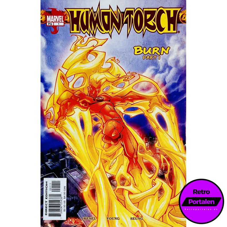 Human Torch Nr. 1 (Burn! Part 1) (Kesel) (Engelsk) (Marvel) (Tegneserie)