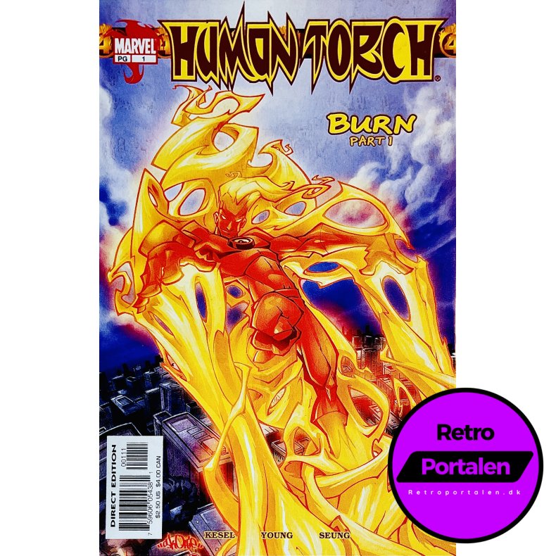 Human Torch Nr. 1 (Burn! Part 1) (Kesel) (Engelsk) (Marvel) (Tegneserie)
