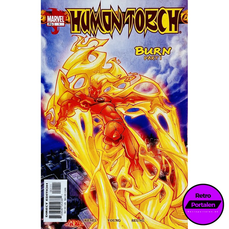 Human Torch Nr. 1 (Burn! Part 1) (Kesel) (Engelsk) (Marvel) (Tegneserie)