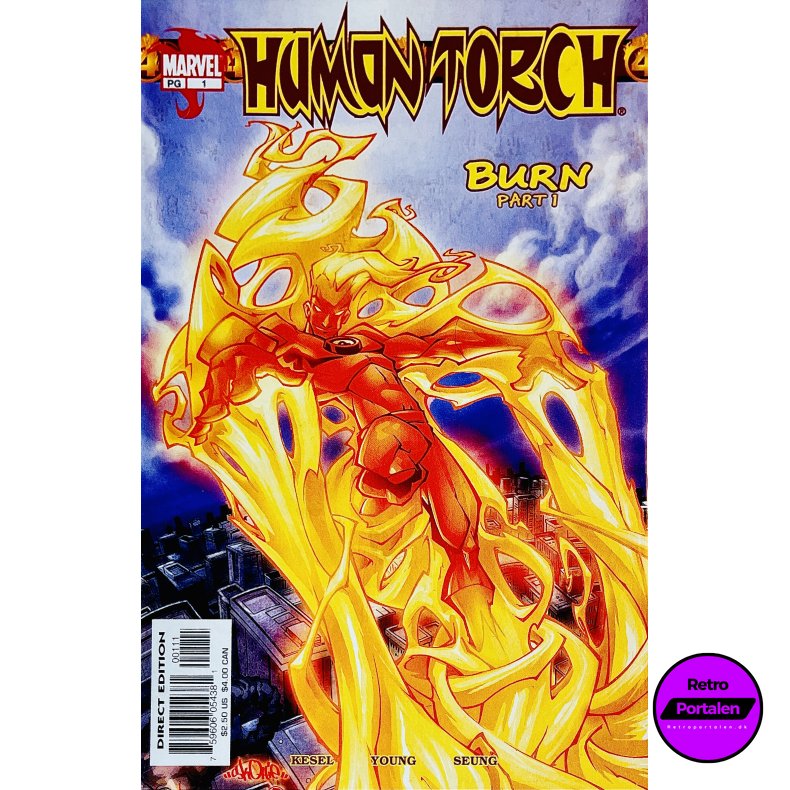 Human Torch Nr. 1 (Burn! Part 1) (Kesel) (Engelsk) (Marvel) (Tegneserie)
