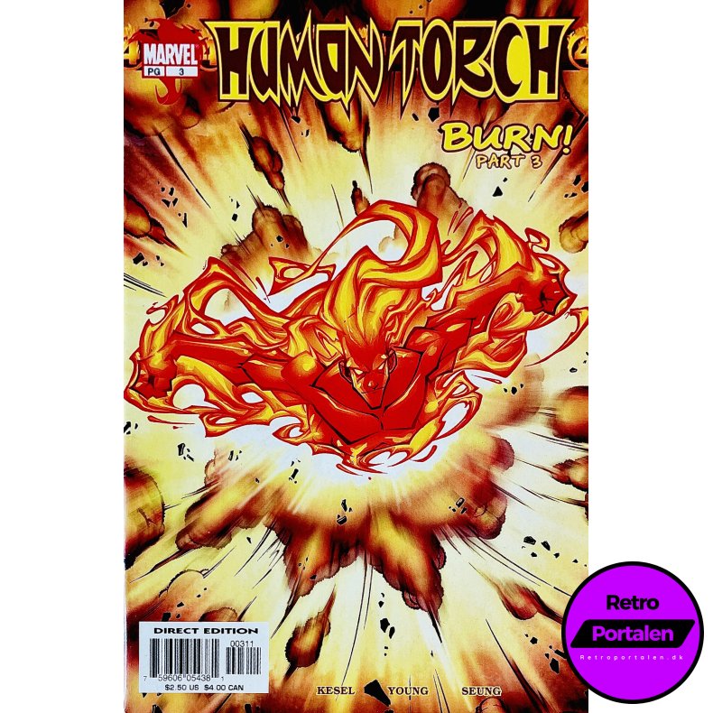 Human Torch Nr. 3 (Burn! Part 3) (Kesel) (Engelsk) (Marvel) (Tegneserie)