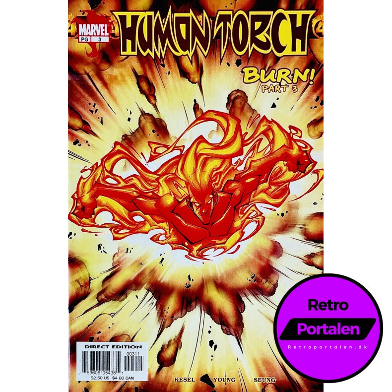 Human Torch Nr. 3 (Burn! Part 3) (Kesel) (Engelsk) (Marvel) (Tegneserie)