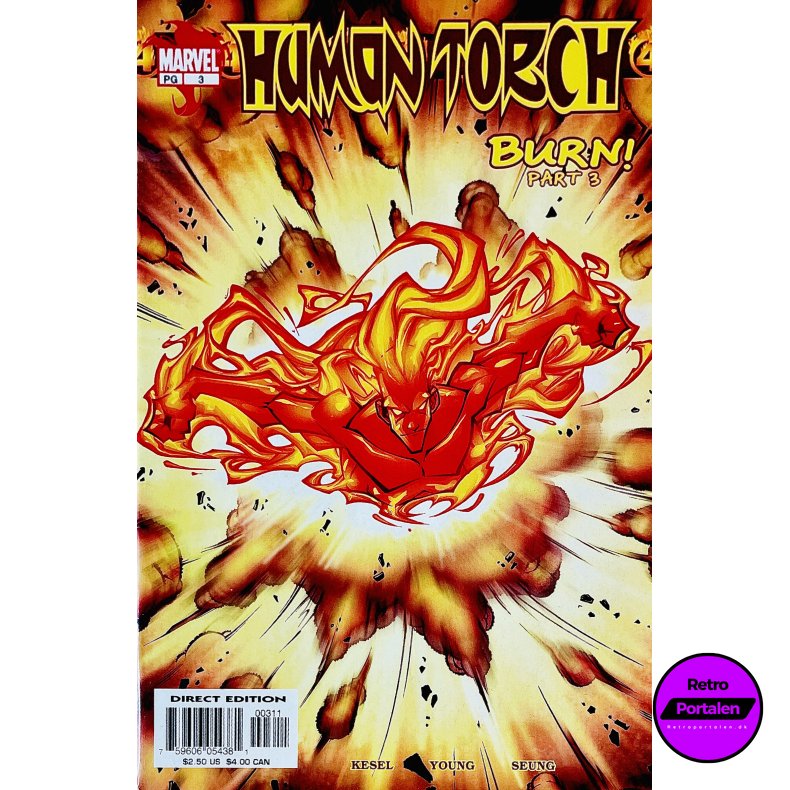 Human Torch Nr. 3 (Burn! Part 3) (Kesel) (Engelsk) (Marvel) (Tegneserie)
