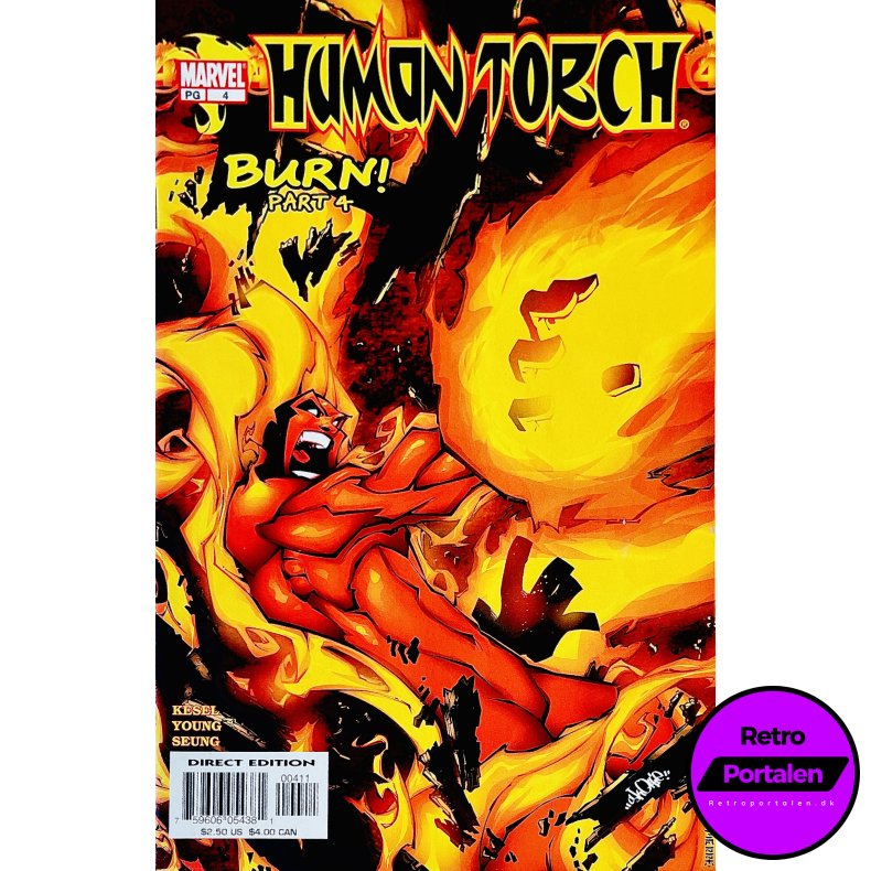Human Torch Nr. 4 (Burn! Part 4) (Kesel) (Engelsk) (Marvel) (Tegneserie)
