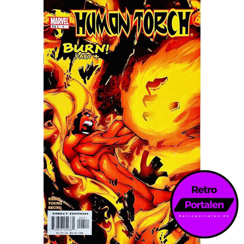 Human Torch Nr. 4 (Burn! Part 4) (Kesel) (Engelsk) (Marvel) (Tegneserie)
