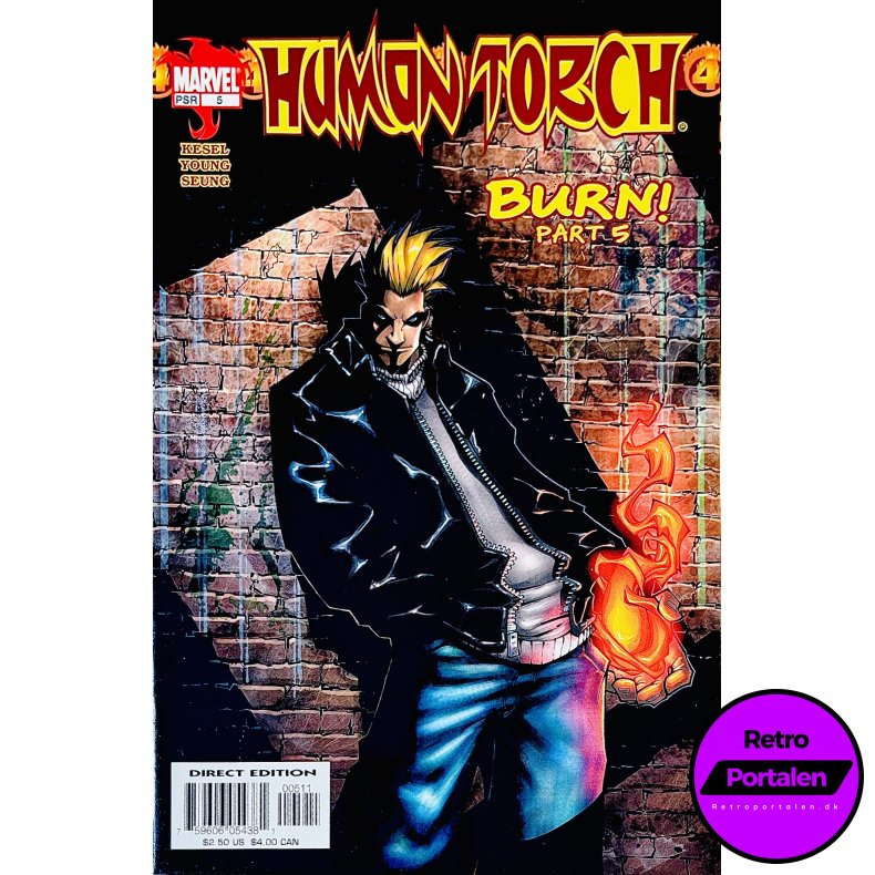 Human Torch Nr. 5 (Burn! Part 5) (Kesel) (Engelsk) (Marvel) (Tegneserie)