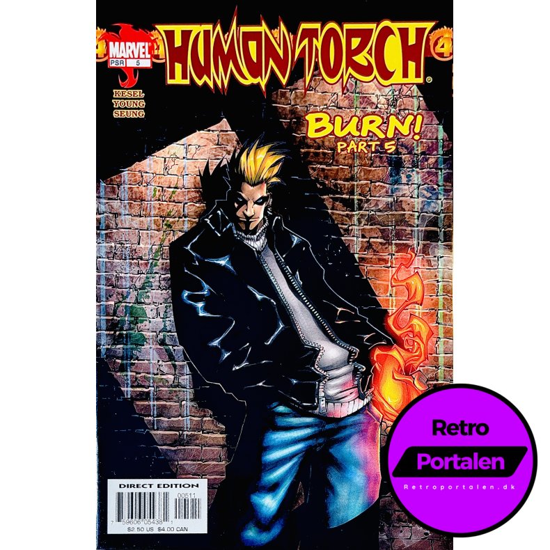 Human Torch Nr. 5 (Burn! Part 5) (Kesel) (Engelsk) (Marvel) (Tegneserie)