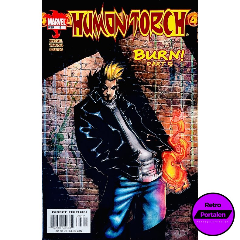 Human Torch Nr. 5 (Burn! Part 5) (Kesel) (Engelsk) (Marvel) (Tegneserie)