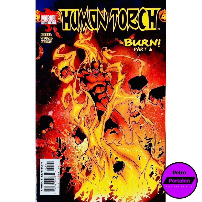 Human Torch Nr. 6 (Burn! Part 6) (Kesel) (Engelsk) (Marvel) (Tegneserie)