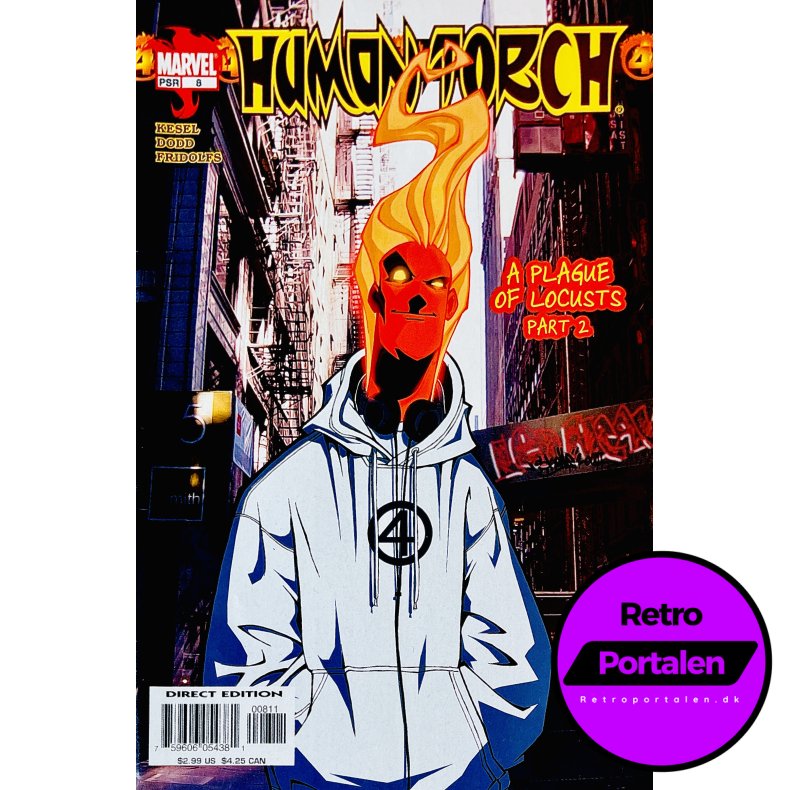 Human Torch (Kesel) Nr. 8 (A Plague Of Locusts Part 2) (Engelsk) (Marvel) (Tegneserie)