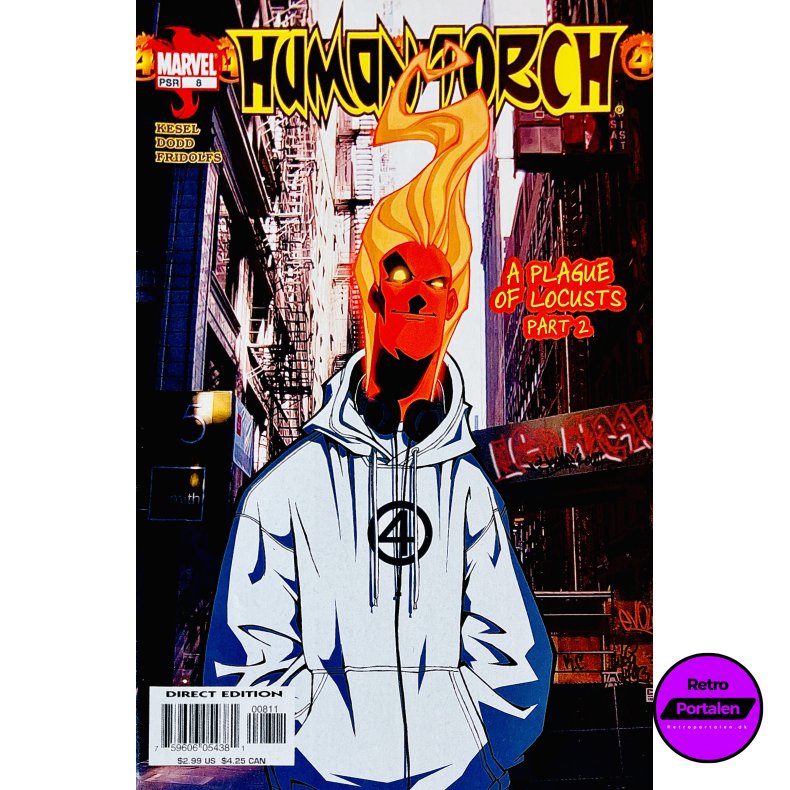 Human Torch (Kesel) Nr. 8 (A Plague Of Locusts Part 2) (Engelsk) (Marvel) (Tegneserie)