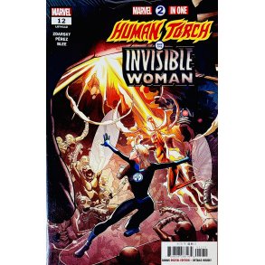 Marvel 2 In One: Human Torch And the Invisible Woman Nr.12 (LGY#112) (Engelsk) (Marvel) (Tegneserie)