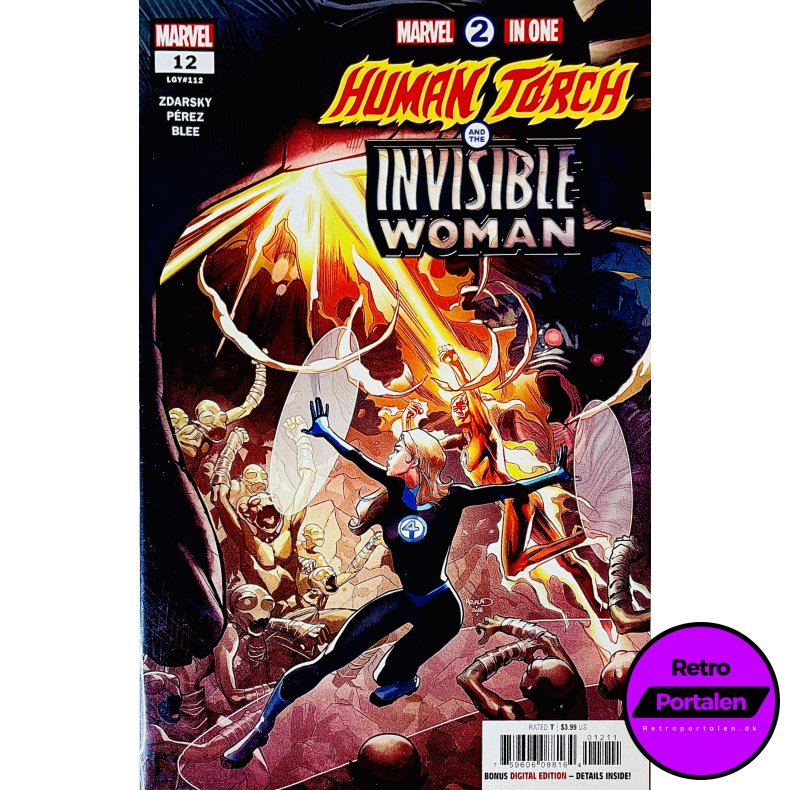 Marvel 2 In One: Human Torch And the Invisible Woman Nr.12 (LGY#112) (Engelsk) (Marvel) (Tegneserie)