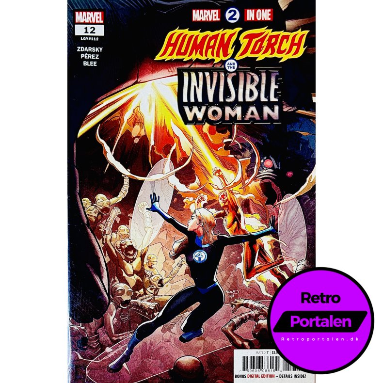 Marvel 2 In One: Human Torch And the Invisible Woman Nr.12 (LGY#112) (Engelsk) (Marvel) (Tegneserie)