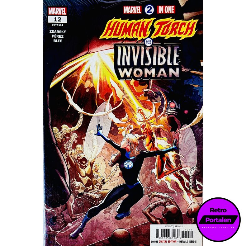 Marvel 2 In One: Human Torch And the Invisible Woman Nr.12 (LGY#112) (Engelsk) (Marvel) (Tegneserie)