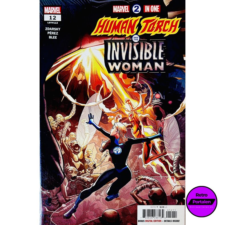 Marvel 2 In One: Human Torch And the Invisible Woman Nr.12 (LGY#112) (Engelsk) (Marvel) (Tegneserie)