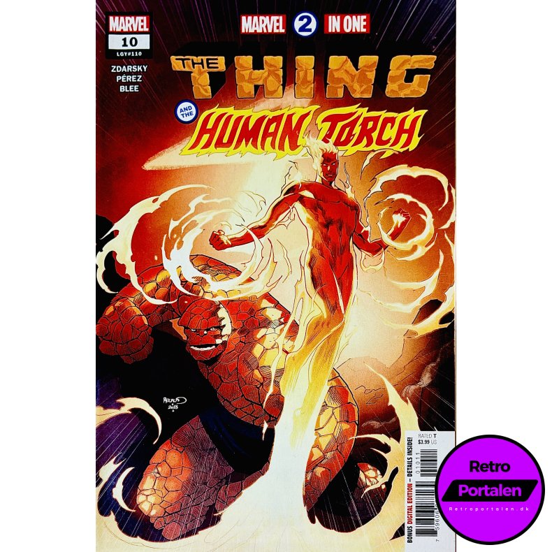 Marvel 2 In One: The Thing And The Human Torch Nr. 10  (LGY#110) (Engelsk) (Marvel) (Tegneserie)