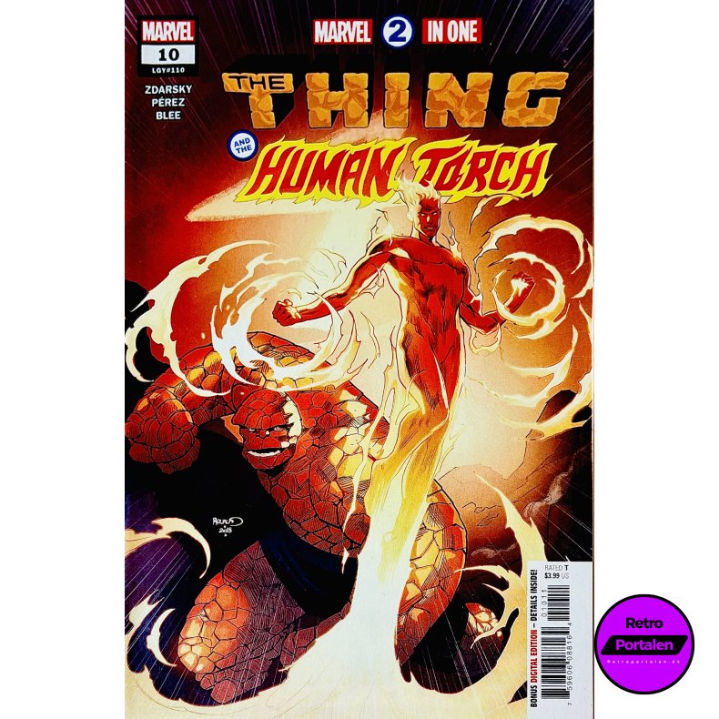 Marvel 2 In One: The Thing And The Human Torch Nr. 10  (LGY#110) (Engelsk) (Marvel) (Tegneserie)