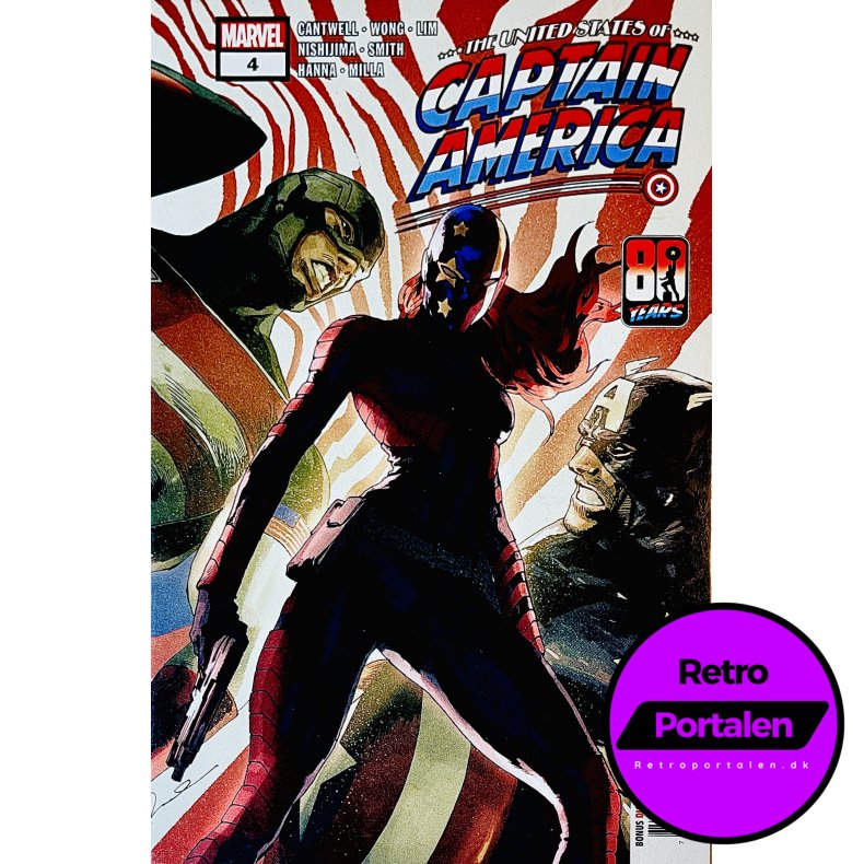 The United States Of Captain America Nr. 4 (Cantwell) (Engelsk) (Marvel) (Tegneserie)
