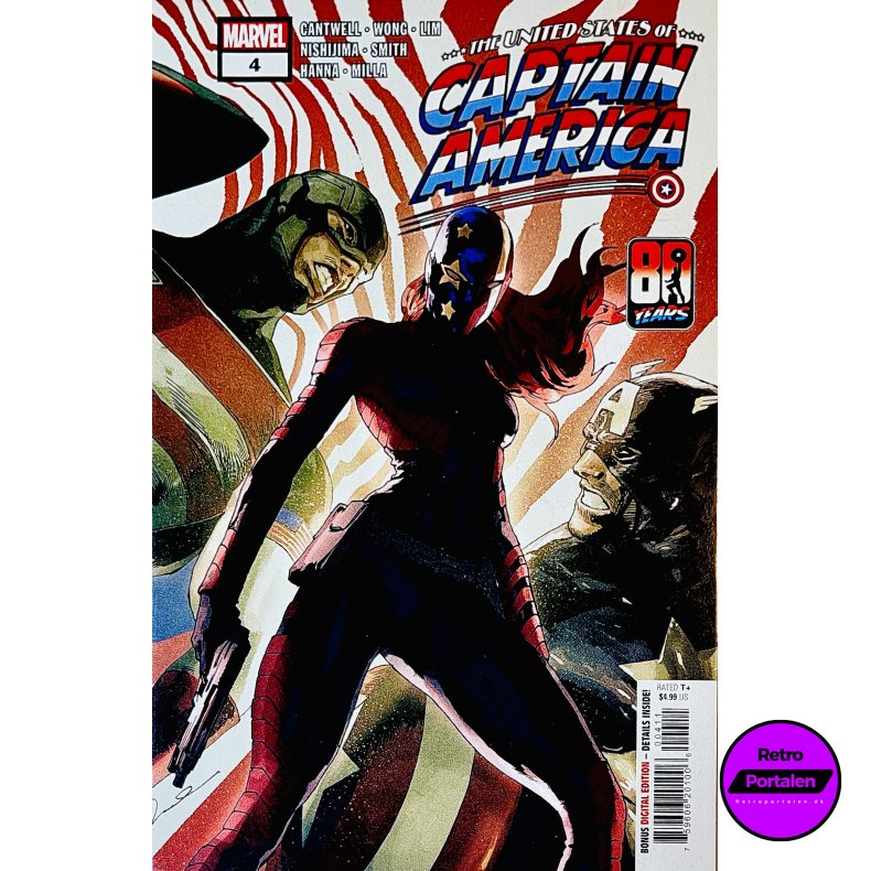 The United States Of Captain America Nr. 4 (Cantwell) (Engelsk) (Marvel) (Tegneserie)