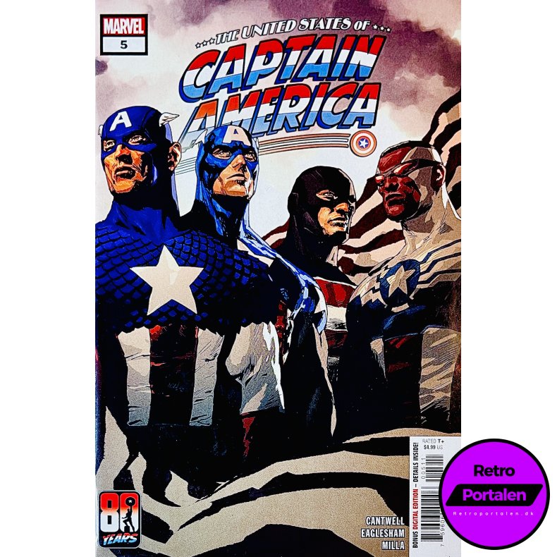 The United States Of Captain America Nr. 5 (Cantwell) (Engelsk) (Marvel) (Tegneserie)