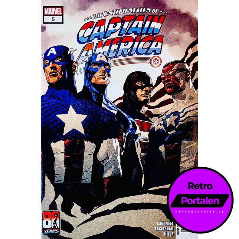 The United States Of Captain America Nr. 5 (Cantwell) (Engelsk) (Marvel) (Tegneserie)