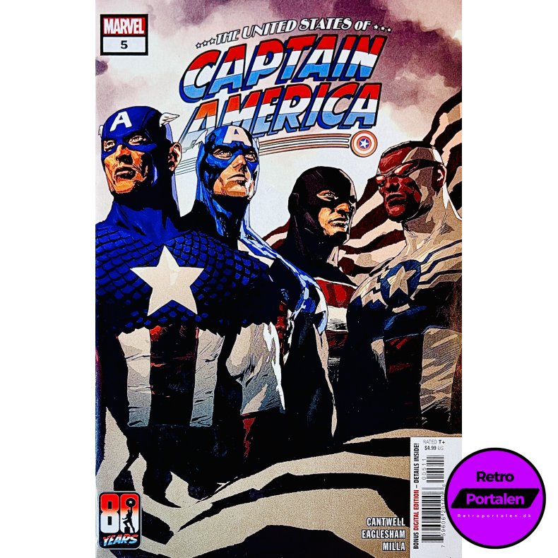 The United States Of Captain America Nr. 5 (Cantwell) (Engelsk) (Marvel) (Tegneserie)