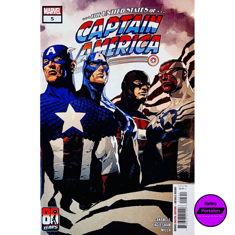 The United States Of Captain America Nr. 5 (Cantwell) (Engelsk) (Marvel) (Tegneserie)