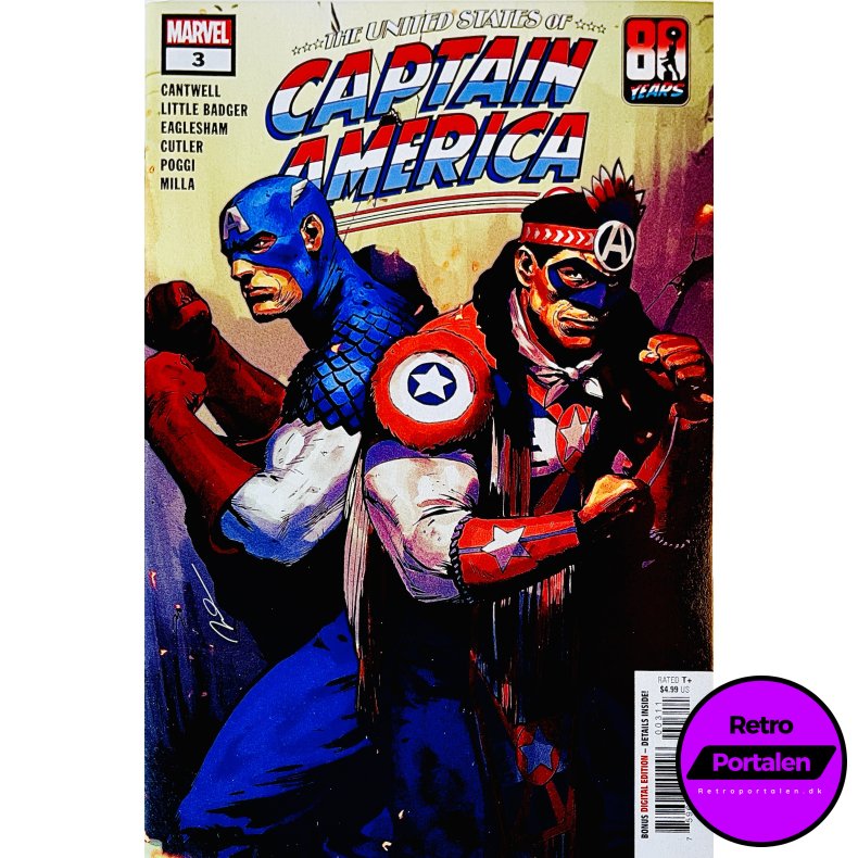 The United States Of Captain America Nr. 3 (Cantwell) (Engelsk) (Marvel) (Tegneserie)