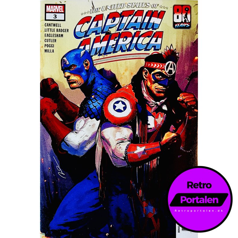 The United States Of Captain America Nr. 3 (Cantwell) (Engelsk) (Marvel) (Tegneserie)