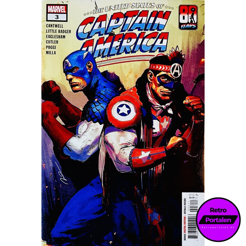 The United States Of Captain America Nr. 3 (Cantwell) (Engelsk) (Marvel) (Tegneserie)