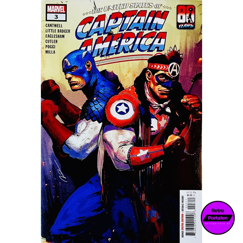 The United States Of Captain America Nr. 3 (Cantwell) (Engelsk) (Marvel) (Tegneserie)