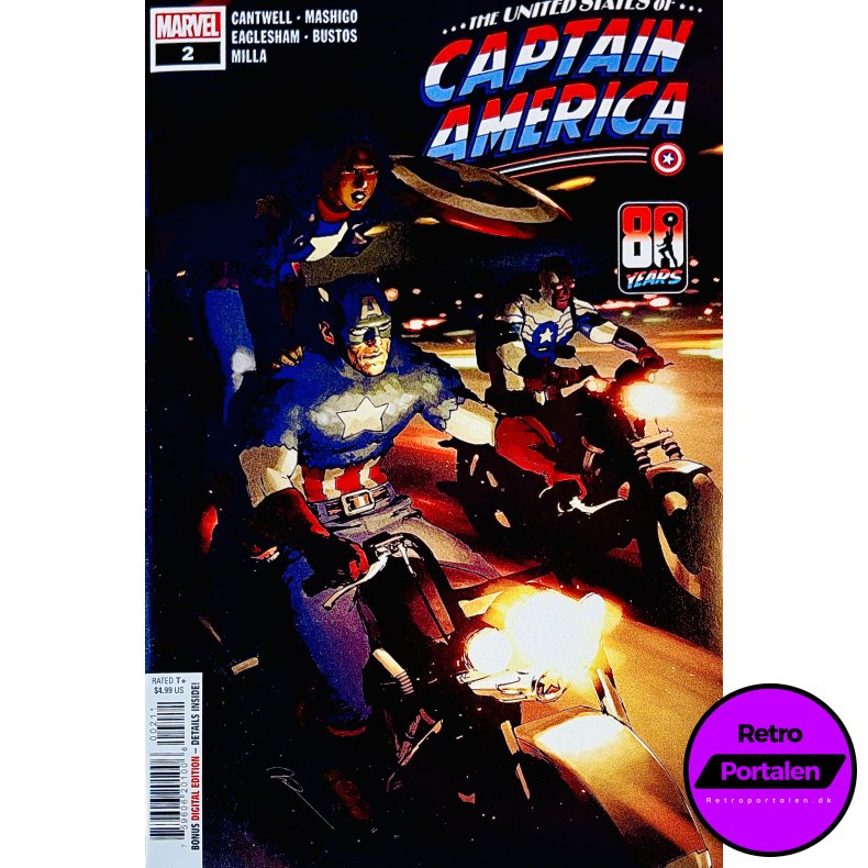 The United States Of Captain America Nr. 2 (Cantwell) (Engelsk) (Marvel) (Tegneserie)