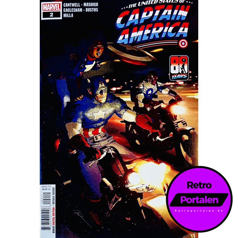 The United States Of Captain America Nr. 2 (Cantwell) (Engelsk) (Marvel) (Tegneserie)