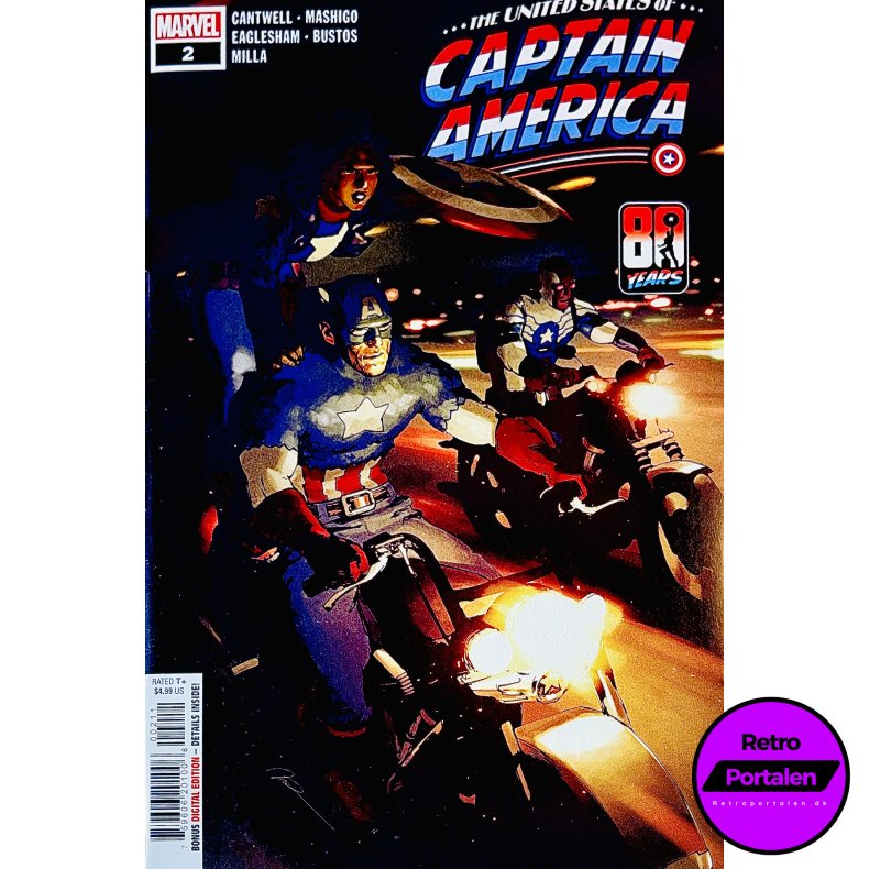 The United States Of Captain America Nr. 2 (Cantwell) (Engelsk) (Marvel) (Tegneserie)