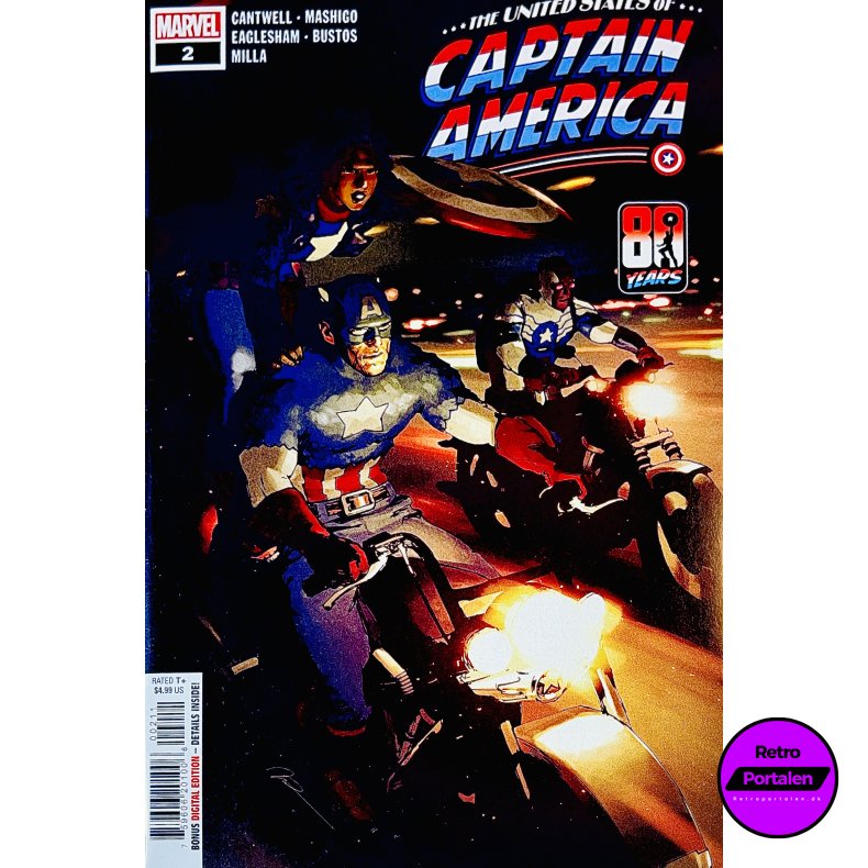 The United States Of Captain America Nr. 2 (Cantwell) (Engelsk) (Marvel) (Tegneserie)
