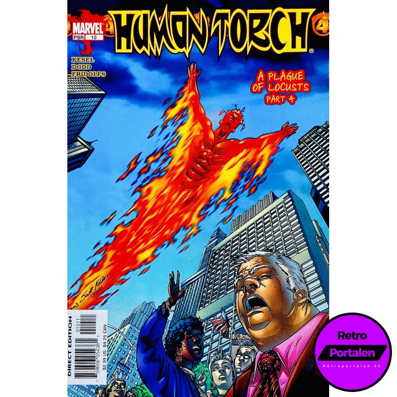 Human Torch (Kesel) Nr. 10 (A Plague Of Locusts Part 4) (Engelsk) (Marvel) (Tegneserie)