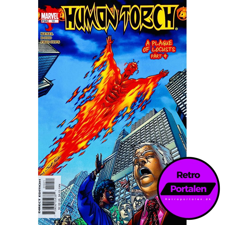 Human Torch (Kesel) Nr. 10 (A Plague Of Locusts Part 4) (Engelsk) (Marvel) (Tegneserie)