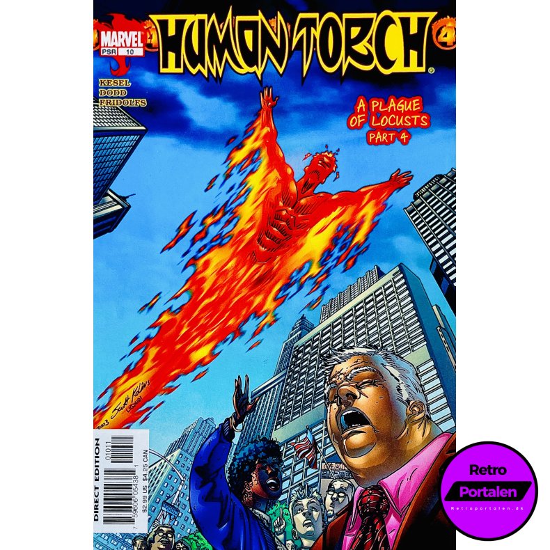 Human Torch (Kesel) Nr. 10 (A Plague Of Locusts Part 4) (Engelsk) (Marvel) (Tegneserie)