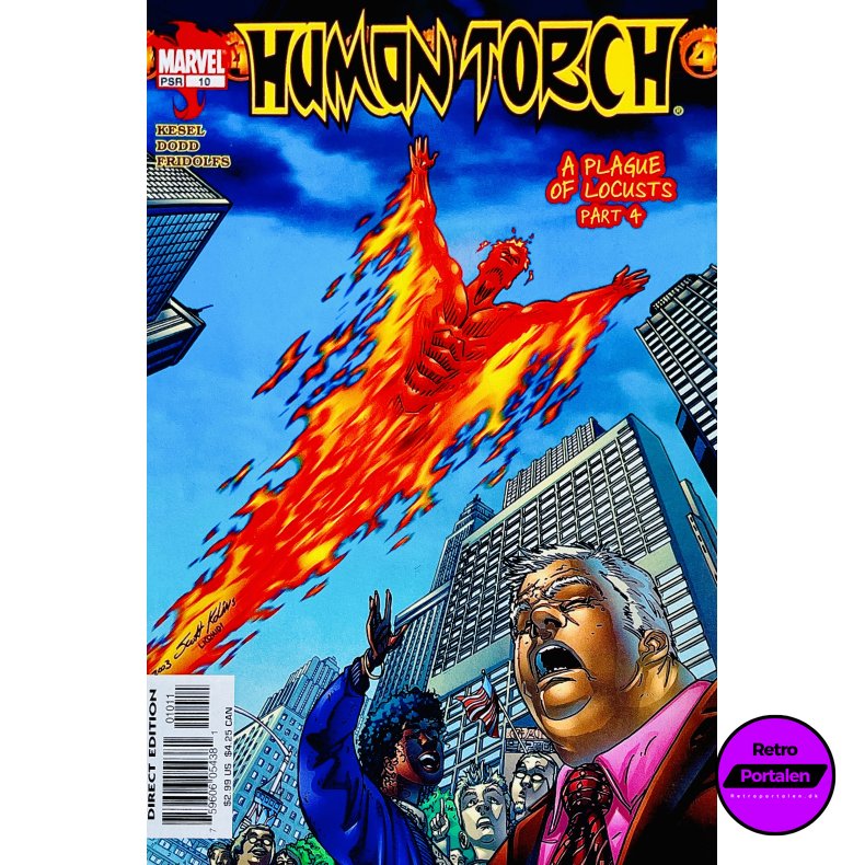 Human Torch (Kesel) Nr. 10 (A Plague Of Locusts Part 4) (Engelsk) (Marvel) (Tegneserie)