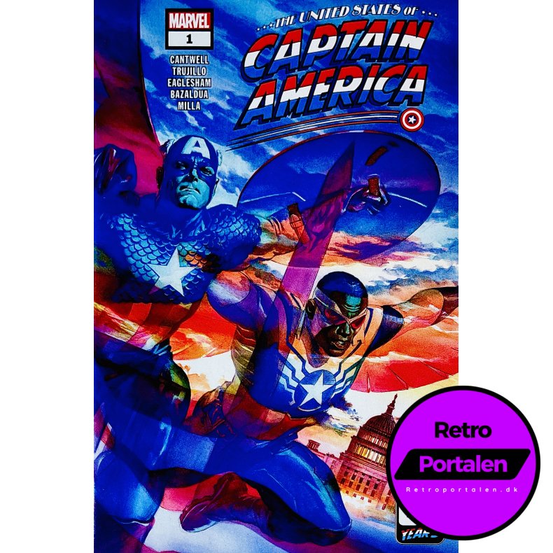 The United States Of Captain America Nr. 1 (Cantwell / Trujillo) (Engelsk) (Marvel) (Tegneserie)
