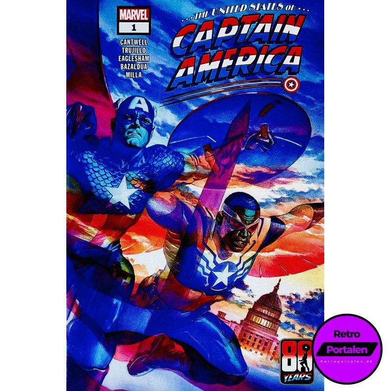 The United States Of Captain America Nr. 1 (Cantwell / Trujillo) (Engelsk) (Marvel) (Tegneserie)