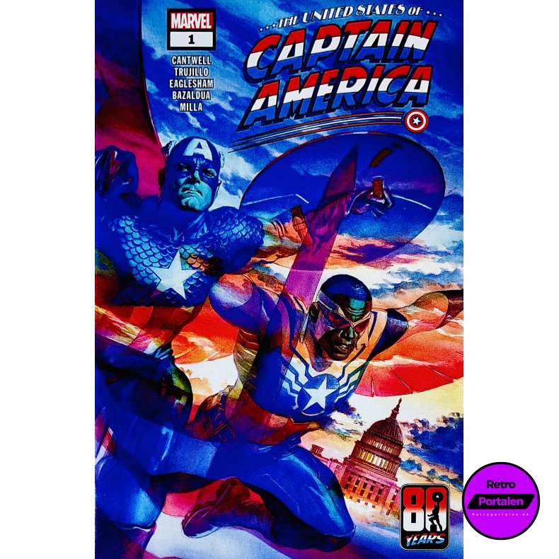The United States Of Captain America Nr. 1 (Cantwell / Trujillo) (Engelsk) (Marvel) (Tegneserie)
