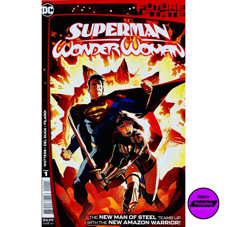 Superman Wonder Woman Nr. 1 (Future State) (Watters / Del Duca) (Engelsk) (DC Comics) (Tegneserie)