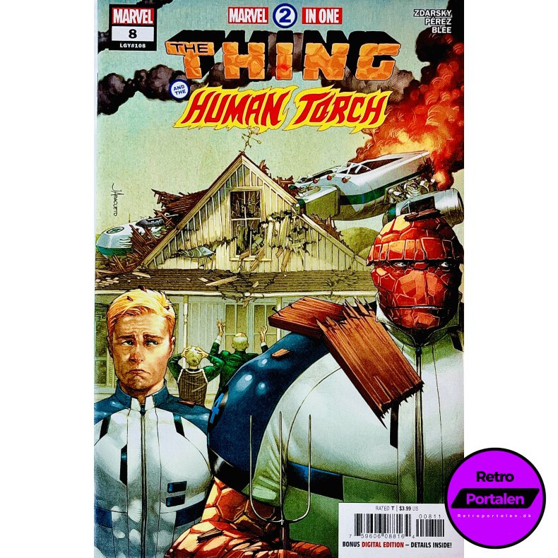 Marvel 2 In One: The Thing And The Human Torch Nr. 8 (LGY#108) (Engelsk) (Marvel) (Tegneserie)