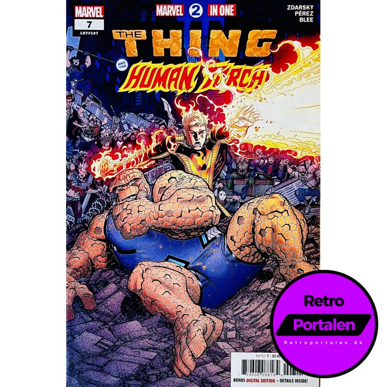 Marvel 2 In One: The Thing And The Human Torch Nr. 7 (LGY#107) (Engelsk) (Marvel) (Tegneserie)