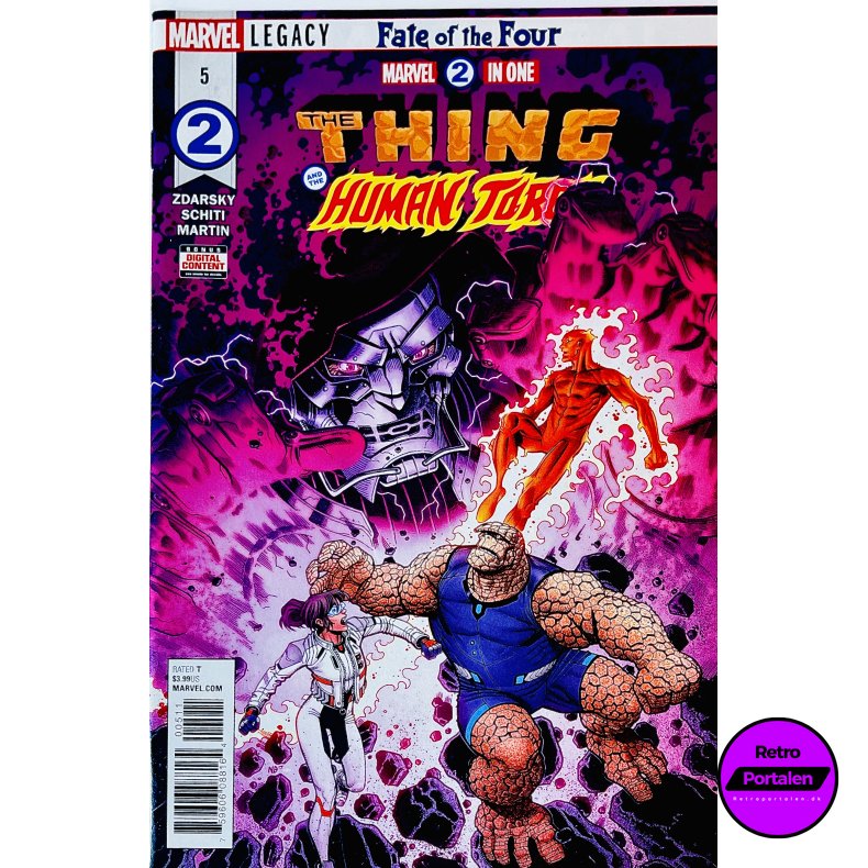 Marvel 2 In One: The Thing And The Human Torch Nr. 5 (Engelsk) (Marvel) (Tegneserie)