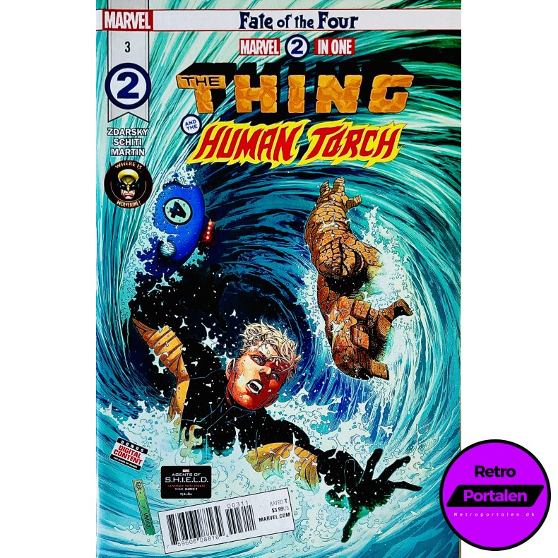 Marvel 2 In One: The Thing And The Human Torch Nr. 3 (Engelsk) (Marvel) (Tegneserie)