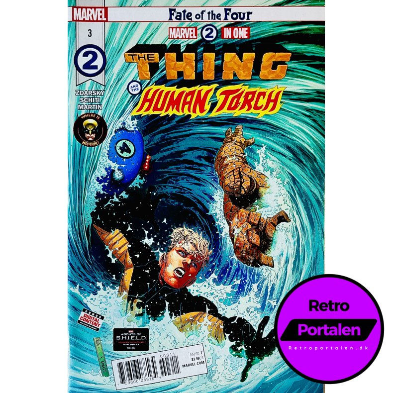 Marvel 2 In One: The Thing And The Human Torch Nr. 3 (Engelsk) (Marvel) (Tegneserie)