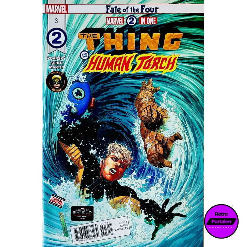Marvel 2 In One: The Thing And The Human Torch Nr. 3 (Engelsk) (Marvel) (Tegneserie)